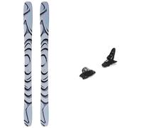Salomon - Packs (skis + fix) - Skis freeride - Pack QST 100 Cosmic Sky/Dark Grey 2027 en Bois - Gris Gris 172 cm,180 cm,188 cm,164 cm,156 cm