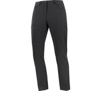 Salomon - Pantalon de randonnée chaud - Wayfarer Warm Pants W Deep Black pour Femme en Softshell - Taille 38 FR - Noir Noir 38 FR
