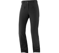 Salomon Pantalon de ski Femme, EDGE PANT W, Polyester/Elasthanne/Polyamide, Noir, Taille S/R, LC1387100, Noir (Black), S/R