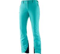 Salomon Pantalon de Ski pour Femme, ICEMANY PANTalon W, Jersey, Turquoise (Blue Turquoise), Taille XL/R, LC1211500