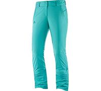Salomon Pantalon de Ski pour Femme, STORMSEASON PANT W, Jersey, Turquoise (Blue Turquoise), Taille M/R, LC1212200