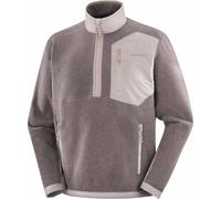 Salomon - Polaire à demi-zip - Pullover Chroma Fleece HZ M Iron pour Homme - Taille M - Marron Marron M