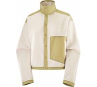 Salomon - Polaire cardigan - Pullover Chroma Fleece Cardigan W Whisper White pour Femme - Taille L - Beige Beige L