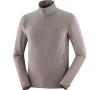 Salomon - Polaire légère et stretch zippée - Sntial Lightwarm Hybrid M Iron pour Homme - Taille L - Beige Beige L
