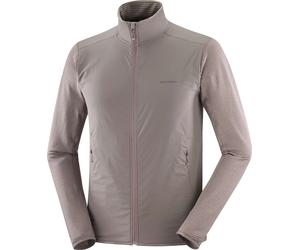 Salomon - Polaire légère et stretch zippée - Sntial Lightwarm Hybrid M Iron - Taille S - Beige Beige S