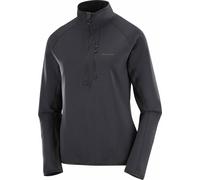 Salomon - Polaire stretch et légère demi-zippée - Sntial Lightwarm HZ W Deep Black - Taille L - Noir Noir L