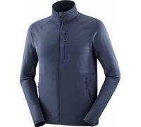 Salomon - Polaire technique chaude et légère - Sntial Lightwarm FZ M Blue Nights pour Homme - Taille L - Navy Navy L