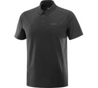 Salomon - Polo de randonnée polyvalent - Trackline Polo M Deep Black pour Homme - Taille XL - Noir Noir XL