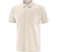 Salomon - Polo de randonnée stretch 4 directions et manches courtes - Trackline Polo M Silver Cloud pour Homme - Taille L - Gris Gris L