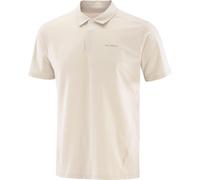 Salomon - Polo de randonnée stretch 4 directions et manches courtes - Trackline Polo M Silver Cloud pour Homme - Taille M - Gris Gris M