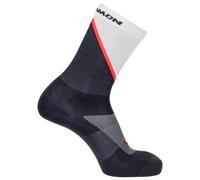 Salomon - Pulse Crew - Chaussettes de running - EU 39-41 - icicle / nine iron / neon flame
