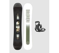 Salomon Pulse + Pact Black M 2026 Set de Snowboard à motifs 152