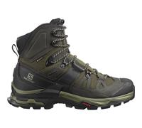 Salomon - Chaussures de trekking en GORE-TEX - Quest 4 GTX Olive Night / Peat / Safari pour Homme en Cuir - Taille 8 UK - Kaki Kaki 8 UK