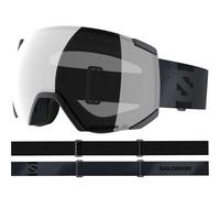 Salomon Radium ML Masque, Masque Ski Anti-buée Unisexe pour Trail Running et Aventures en Montagne, Ébène/Super White