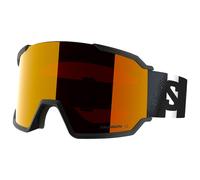 Salomon - S/View 3 Black Multilayer Mid Red - Masque de Ski