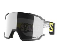 Salomon - S/View 3 Black Pixels Multilayer Super White - Masque de Ski