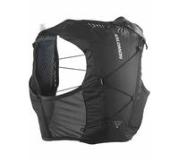 Salomon Gilet d'hydratation Active Skin 4 — Unisexe, flasques incluses, ajustement précis, Noir XL