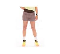 Salomon - Short de trail respirant et à séchage rapide - Sense Aero 2In1 Trail 4" W Iron pour Femme - Taille XS - Beige Beige XS
