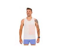 Salomon - Débardeur ultraléger - Sense Aero Singlet GFX M Icicle/Neon Flame pour Homme - Taille XL - Beige Beige XL