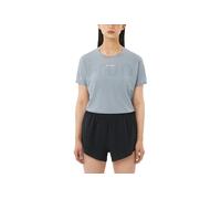 Salomon - T-shirt de running ultraléger et respirant - Sense Aero SS Tee GFX W Trade Winds Pearl Blue pour Femme - Taille L - Gris Gris L
