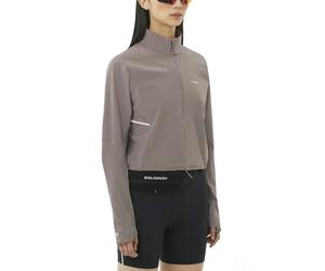 Salomon Sense Aero Hybrid Cropped Pullover Jacket Femme L