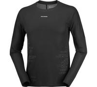 Salomon - T-shirt ultraléger et thermorégulant - Sense Aero LS Tee GFX M Deep Black Black Beauty pour Homme - Taille M - Noir Noir M