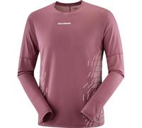SALOMON Sense Aero Ls Tee Gfx - Homme - Rose - taille L- modèle 2025
