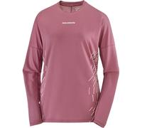 SALOMON Sense Aero Ls Tee Gfx W - Femme - Rose - taille S- modèle 2025