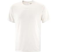 Salomon - T-shirt à manches courtes ultraléger - Sense Aero SS Tee GFX M Whisper White pour Homme - Taille S - Beige Beige S