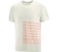 SALOMON Sense Aero Ss Tee Gfx - Homme - Vert / Rouge - taille L- modèle 2025