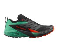 Salomon - Chaussures de trail-running - Sense Ride 5 Black/Bay/Cherry Tomato pour Homme - Taille 10 UK - Noir Noir 10 UK