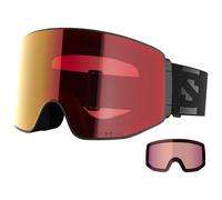 Salomon - Sentry Prime Black Sigma Photo Poppy Red + Sigma Light Blue - Masque de Ski