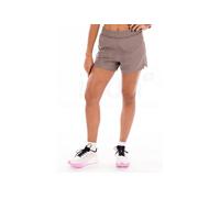 Salomon - Short avec boxer intégré - Shakeout Core 2In1 Shorts 4 W Iron pour Femme - Taille XS - Beige Beige XS