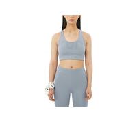 Salomon Brassière Shakeout Core Bra W - stretch léger polyester recyclé - Femme Taille S Gris