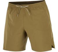 Salomon - Short de running - Shakeout Core 7'' Shorts No L M Brilliant Olive pour Homme - Taille XL - Kaki Kaki XL
