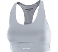Salomon - Brassière légère stretch en polyester recyclé - Shakeout Core Bra W Trade Winds pour Femme - Taille XS - Gris Gris XS