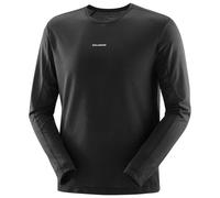 Salomon - T-shirt manches longues doux et respirant - Shakeout Core LS Tee M Deep Black pour Homme - Taille S - Noir Noir S