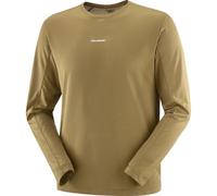 SALOMON Shkout Core Ls Tee - Homme - Marron / Vert - taille M- modèle 2025