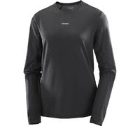 Salomon - T-shirt manches longues doux et respirant - Shakeout Core LS Tee W Deep Black pour Femme - Taille L - Noir Noir L