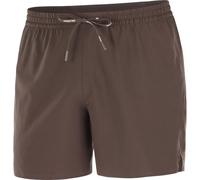 Salomon - Short de running - Shakeout Easy Shorts 5” M Coffee Bean pour Homme - Taille M - Marron Marron M