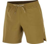 Salomon - Short de running - Shakeout Core 7'' Shorts No L M Brilliant Olive pour Homme - Taille S - Kaki Kaki S