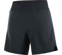 Salomon - Short de running - Shakeout Core Shorts 6" W Deep Black pour Femme - Taille S - Noir Noir S