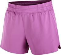 Salomon - Short de running stretch léger - Shakeout Core Shorts 4" W Iris Orchid pour Femme - Taille XS - Violet Violet XS