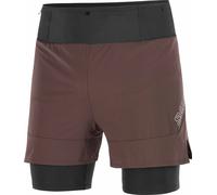 Salomon - Short de trail - Sense 2In1 Shorts M Coffee Bean pour Homme en Silicone - Taille M - Marron Marron M
