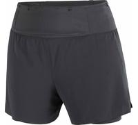 Salomon - Short respirant à séchage rapide - Sense Aero 2In1 Trail 5" W Deep Black pour Femme - Taille S - Noir Noir S
