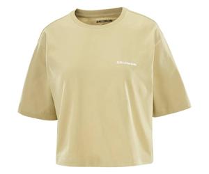 SALOMON Short Ss Tee Relaxed W - Femme - Vert - taille L- modèle 2026