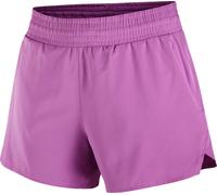 Salomon - Short stretch léger running - Shakeout Core 2In1 Shorts 4 W Iris Orchid pour Femme - Taille S - Violet Violet S