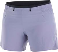 Salomon - Short technique léger - Sense Aero 5'' Shorts W Blue Granite/Clear pour Femme - Taille S - Violet Violet S