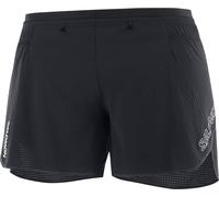 Salomon - Short technique léger - Sense Aero 5'' Shorts W Deep Black/Periscope pour Femme en Silicone - Taille M - Noir Noir M