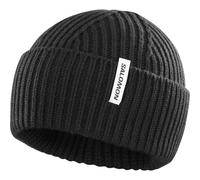 Salomon Snowbird Beanie, Bonnet Chaud pour randonnée, Trail Running et Sports Outdoor pour Homme et Femme, Noir Profond, Taille Unique